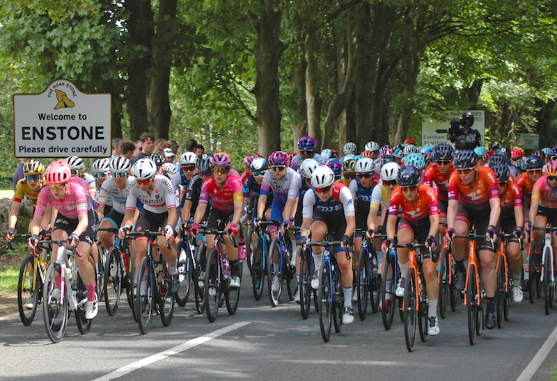 GB Women's bike race through Enstone